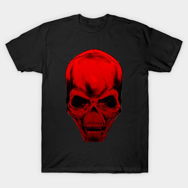 Red Skull T-Shirt by Bajingseng